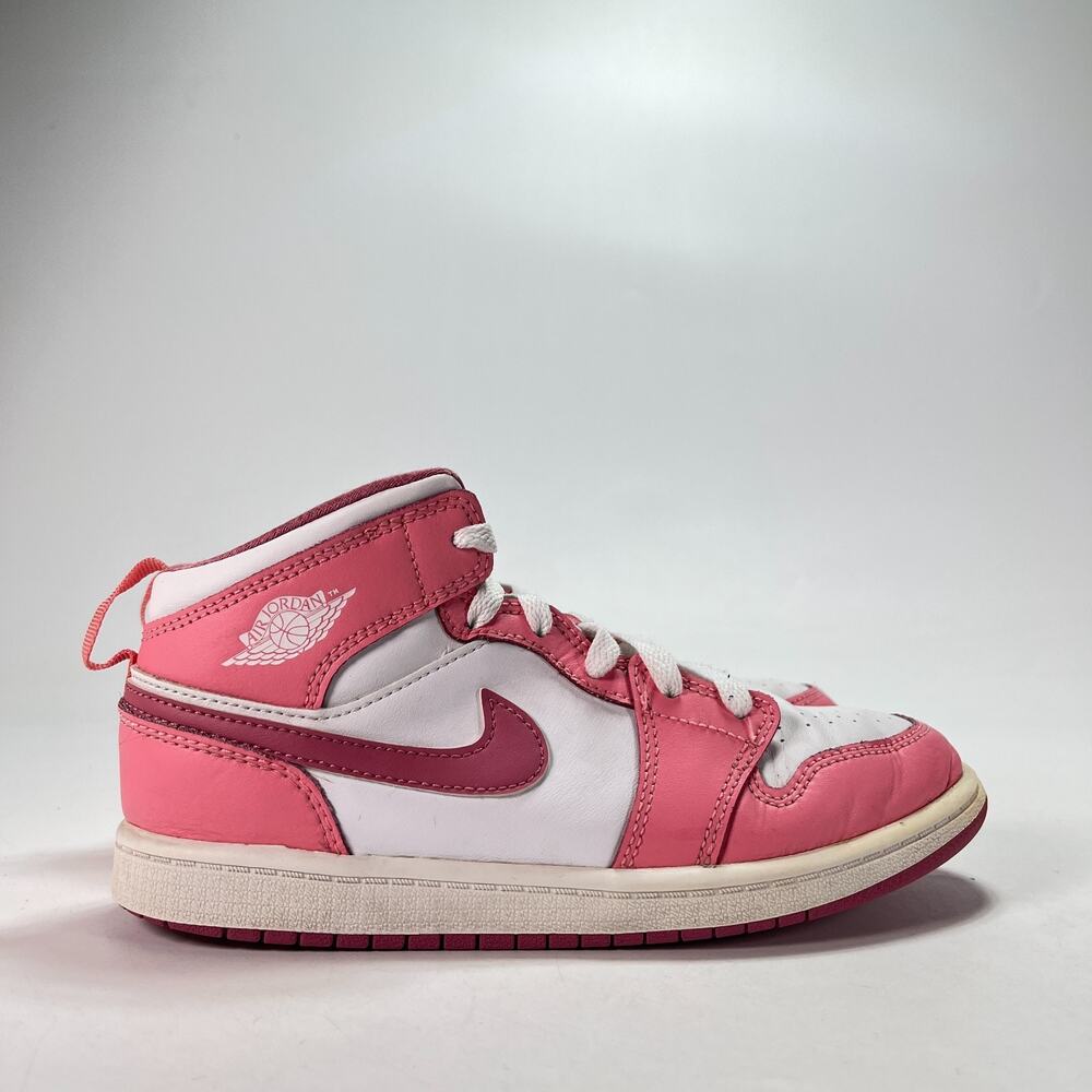 Air Jordan 1 Mid Coral Chalk Desert Berry Casual Sneakers DQ8424-616 Youth Sz 3Y
